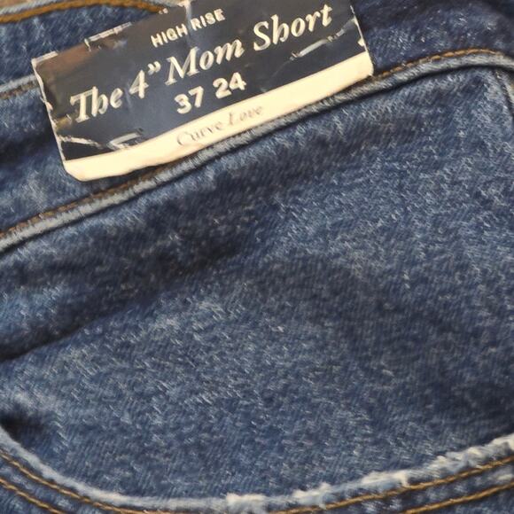 Abercrombie and fitch 4" mom high rise shorts med wash Plus Size 24 New! - Picture 12 of 14